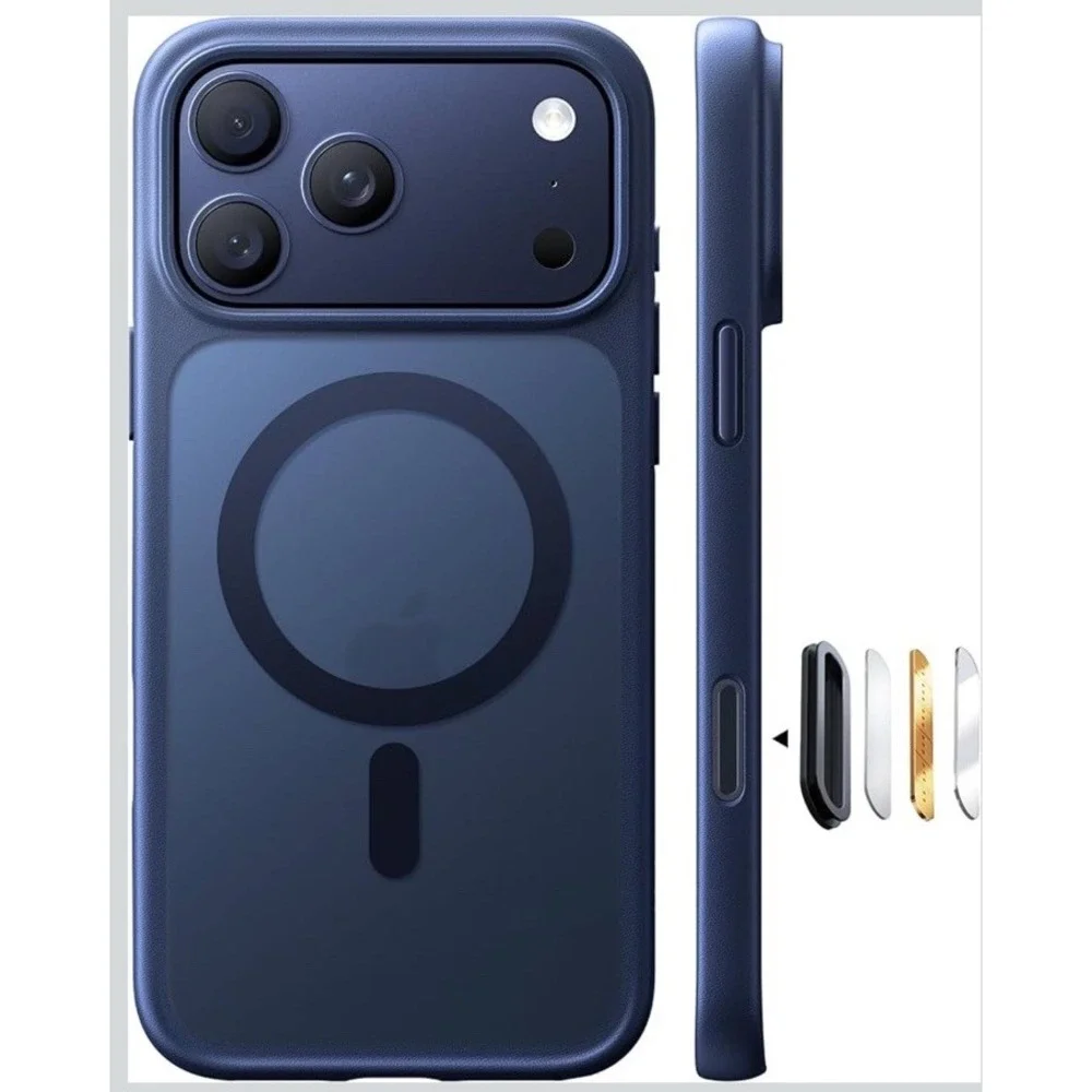 TORRAS Magnetic Shockproof for iPhone 17 Pro‎ Case, Fit for MagSafe- Deep Blue
